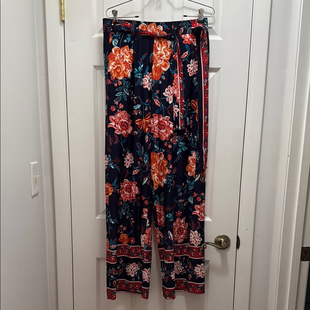 Studio Red and Blue Wide Leg Jumpsuit